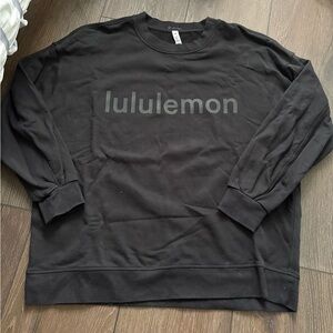 lululemon perfect oversized crew with logo
